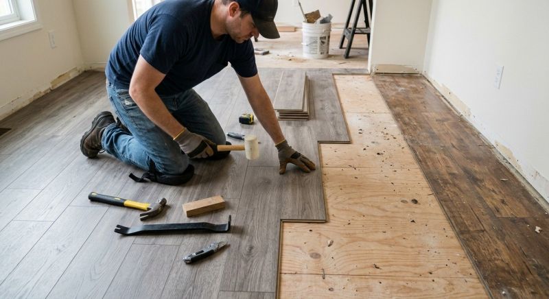 Laminate Floor Replacement in Etters, PA
